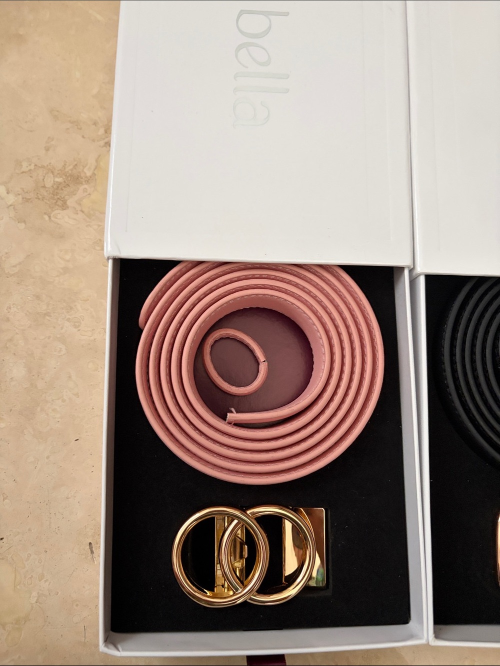 Bella Belts Trio/Dark Blue / Pink/ Black - Picture 6 of 8